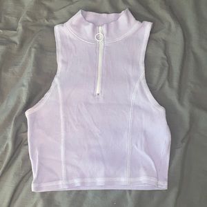 Purple Zip Up Top